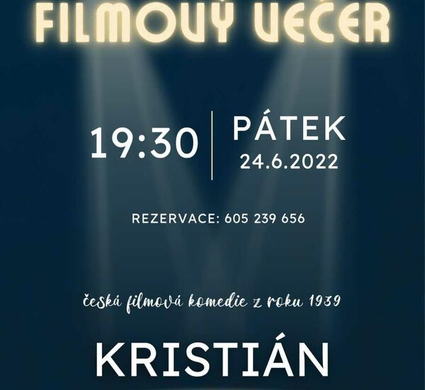 Filmový večer v kavárně Caffe Sala Terrena Filmový večer v kavárně Caffe Sala Terrena